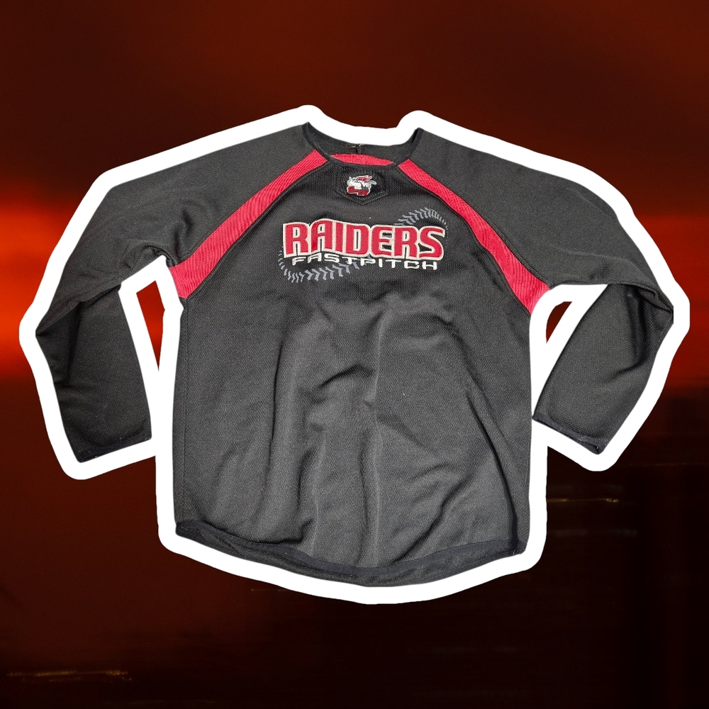Black and Red Raiders Fastpitch Sweatshirt